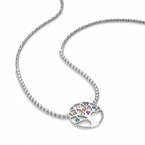 Collana in Argento con zirconi